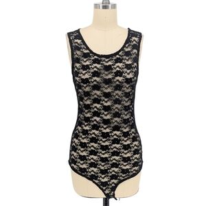 00579 Must Have Lace Bodysuit Black size Medium punk goth victorian casual